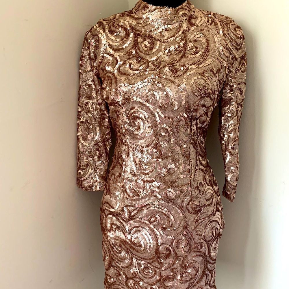 Gold Sequence Dress
